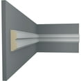 thumbnail image 5 of Ekena Millwork 2"H x 5/8"P x 94 1/2"L Hillsborough Chair Rail (2-Pack), 5 of 6