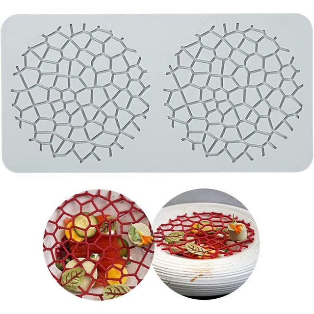 Molde de encaje para tartas KAIYANG silicona 26,7 cm x 13,6 cm 2 rejillas