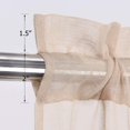 thumbnail image 3 of Sheer Tier Curtains for Small Window - Linen Look Textured Privacy Semi Sheer Drapes for Kitchen,Rod Pocket Voile Curtain Panels Draperies - 27" W x 45" L, Taupe, Set of 2, 3 of 6