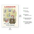 thumbnail image 2 of London - All My Own Work - Maharajah Mascot Portraits - Air India - Vintage Airline Travel Poster c.1940s - Master Art Print (Unframed) 9in x 12in, 2 of 4