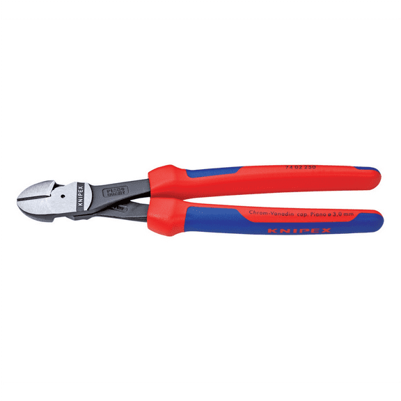 Knipex 7402250 10" High Leverage Diagonal Cutters With Comfort Grip