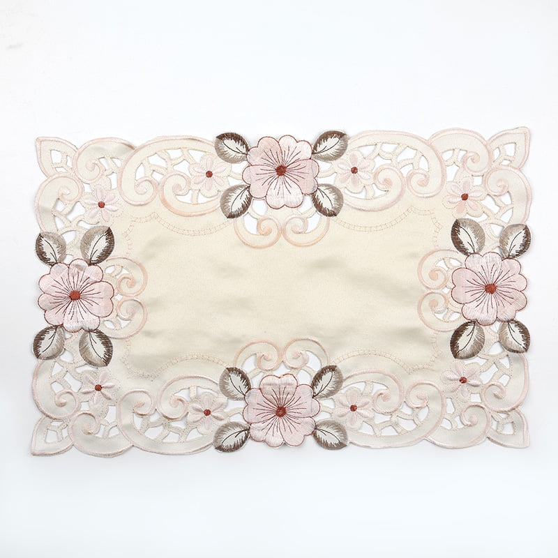 embroidered floral lace fabric