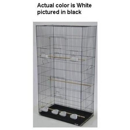 Lot of Three X-Large Bird Breeding Cages in White