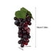 thumbnail image 4 of Racimos de uvas artificiales esmerilados, racimos de uvas decorativos, paquetes de uvas de goma en negro, morado y verde, 6 uds., 4 of 8