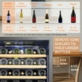 thumbnail image 4 of Lanbo 154 Bottle 24 inch Width Compressor Dual Zone Wine Cooler, 4 of 16