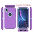 thumbnail image 3 of iPhone XR Cases, Sturdy Phone Case for iPhone XR 6.1", Tekcoo Full-Body Shockproof Protection Heavy Duty Armor Hard Plastic & Shock Absorption Rubber Rugged Bumper 3-in-1 Case Cover, 3 of 8