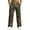 Army Green, variant on Men's Relaxed-Fit Camouflage Print Drawstring Straight-Leg Pants - Stretch Waist Casual Trousers for Outdoor, Casual, and Military-Inspired WearArmy GreenL