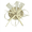 white, variant on JINXI Floral Fascinator Headpiece with Feather Mesh Design, Polyester
