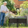 thumbnail image 2 of Gymax Elevated Plastic Raised Garden Bed Planter Kit for Flower Vegetable Grow 2 Set, 2 of 8