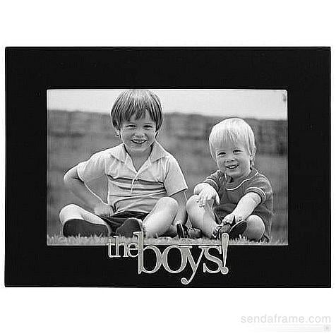 4X6 'THE BOYS!' BLACK PICTURE FRAME - EXPRESSIONS COLLECTION