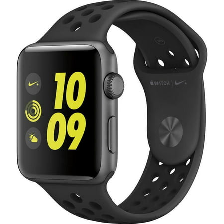 Refurbished Watch Nike+ Series 2 38mm Apple Space Gray Aluminum Case Anthracite/Black Nike Sport Band