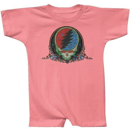 

Grateful Dead - Stealie Calaveras Pink Infant Romper - 0-6 months