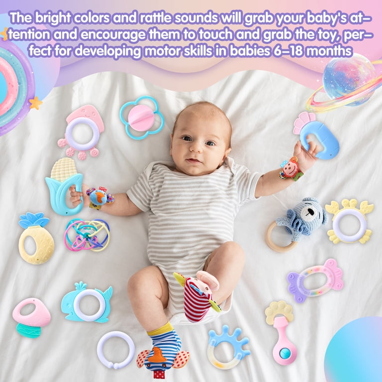 Kaboer Baby Rattles 16-Piece Set, Wrist & Foot photo 7