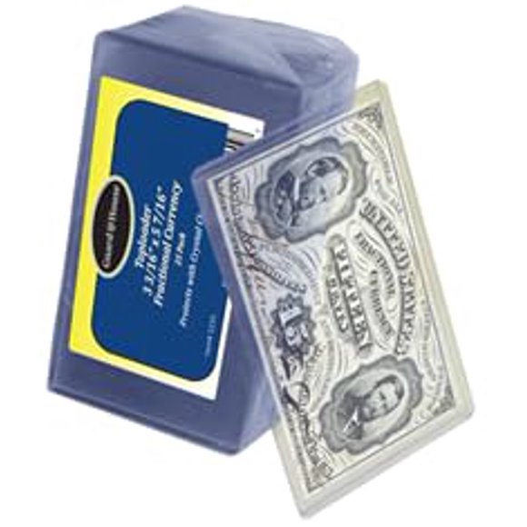 Fundas Toploader Guardhouse para moneda fraccionaria, paquete de 25, transparentes