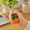 thumbnail image 6 of Squishy Hand Squeeze Decompression Fidget Toy, Anxiety Reducing Sensory Play Toy, Pocket‑sized Portable Toy for Boys Girls, Office Classroom Use and Holiday Present(Fruit Persimmon), 6 of 7