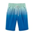 thumbnail image 4 of Sakmal Big and Tall Shorts Men Knee Length Cotton Linen Bermuda Wide Leg Blue 9 Inch Summer Solid Mens Shorts L, 4 of 5