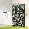 thumbnail image 3 of Outsunny 72" x 38" Metal Outdoor Privacy Screen, Black, 3 of 10