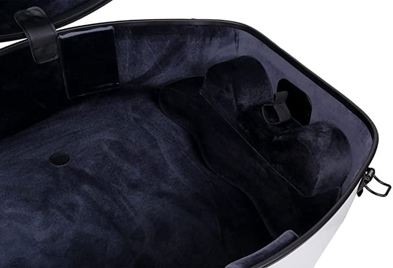 Crossrock 4/4 Cello Case,Carbon Fiber Composite with Wheels and Backpack