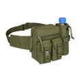thumbnail image 2 of Aespoir Tactical Fanny Pack, Waist Bag Hip Belt Outdoor Fishing Bumbag with Water Bottle Pocket Holder, Olive Green, 7.48x6.3x3.54in, 2 of 7