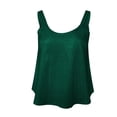 thumbnail image 3 of Playeras,Blusas y Tops,Ropa para Mujer Tallas grandes Chaleco de lentejuelas sin mangas para mujer, chaleco de tirantes para fiesta de noche para mujer (Green, XL), 3 of 5