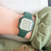 TIME TIMER Watch — Visual 12-Hour or 24-Hour Analog and Digital Timer (Sequoia Green, Large)