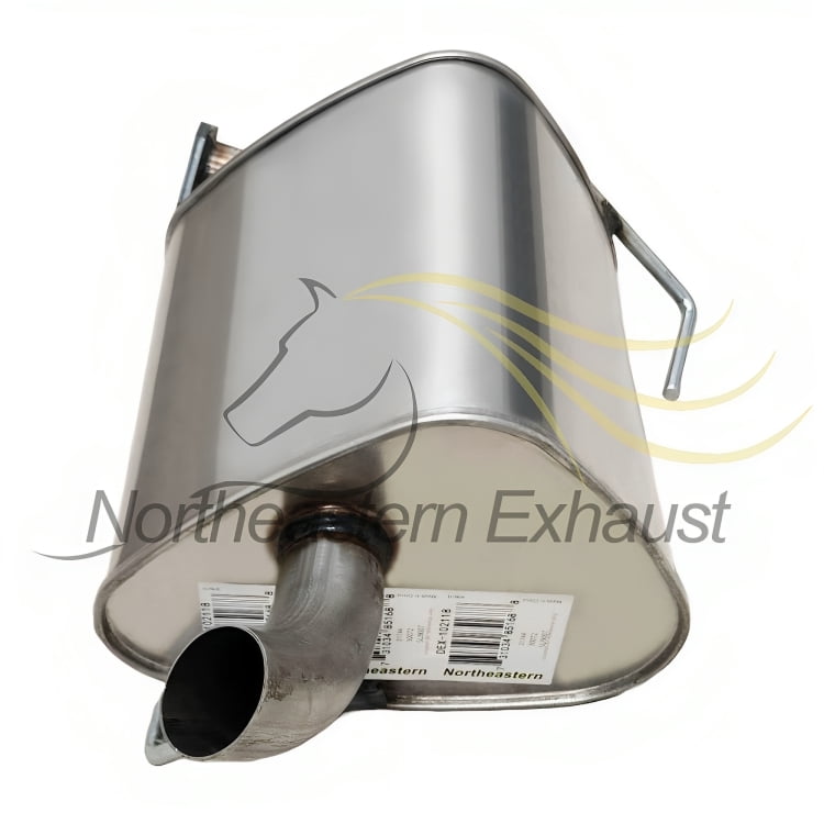Northeastern Exhaust Stainless Steel Direct-Fit Rear Exhaust Muffler Compatible with 2010–2015 Subaru Outback 2.5L | Includes Clamp | Automotive Replacement Part