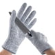 thumbnail image 1 of 2 pares de guantes anticorte de nivel 5, material de calidad alimentaria, guante de trabajo de cocina, descascarado de ostras, fileteado de pescado, corte de carne, tallado, gris, L ER, 1 of 5