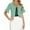 Green, variant on Karight Chiffon Cover Up Cardigans for Women Summer Bolero Shrugs Open Front Ruffle Short Sleeve Lightweight Casual Crop Tops