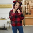 thumbnail image 6 of Hoodies for Girls Youth Long Sleeve Oversized Hooded Sweatshirts Cute Trendy Plain Preppy Pullover Tops Fall Clothes,6-12 Months 12-24 Months 2t 3t 4t 5t 6t 7t 8t 9t Children Wine 13-14 Years, 6 of 7