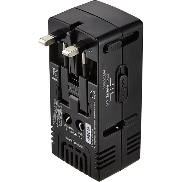 Insignia Travel Adapter/Converter - Black (NS-MTA1875-C)