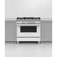 thumbnail image 3 of OR36SCG4W1 36" Classic Series Freestanding Gas Range with 4.7 cu. ft. Capacity  AeroTech Convection  and 2 Racks  in White, 3 of 5