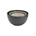 thumbnail image 6 of Tabletops Gallery Hobnail Style 4 Piece Timeless Grey Stoneware Nesting Mixing Bowl Set for Baking and Cooking, 6 of 8