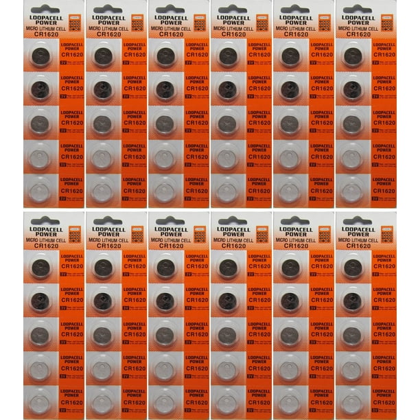 At hoppe data Klæbrig 60 Pcs Loopacell CR1620 3v Lithium Battery Compatible with 1620 CR1620 DL1620 ECR1620 BR1620 280-208 DL1620B BR1620-1W CR1620-1W KCR1620 LM1620 5009LC - Walmart.com At hoppe data Klæbrig 60 Pcs Loopacell CR1620 3v Lithium Battery Compatible with 1620 CR1620 DL1620 ECR1620 BR1620 280-208 DL1620B BR1620-1W CR1620-1W KCR1620 LM1620 5009LC - Walmart.com