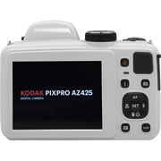 Kodak PIXPRO AZ425 Digital Camera (White) + Extra Battery + Flash - 32GB Kit (International Version)