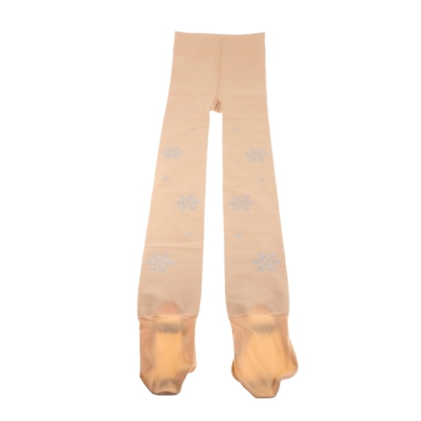 Mallas de patinaje artístico de polar cálido y cómodo, elásticas, para niñas y mujeres M