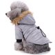 thumbnail image 4 of Chaqueta para perro Gloria con capucha a prueba de frío gris Talla M, 4 of 9