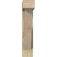 thumbnail image 2 of Ekena Millwork 6"W x 26"D x 30"H Traditional Block Rough Sawn Bracket w/ Offset Brace, Douglas Fir, 2 of 25