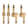 thumbnail image 4 of OULII 4 Pcs Set Golden Metal Guitar Effect Pedal Connector for Signal Transmission Double Head Plug, 4 of 8