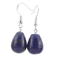 thumbnail image 1 of Pendientes colgantes con forma de de piedras de natural con , Cyan Yinane Pendientes de piedras preciosas Waterdop, 1 of 6