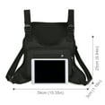 thumbnail image 3 of Yucurem Sports Chest Bag, Adjustable Strap Front Chest Pack, Running Vest Bag Sport Backpack for Men Women (Black), 3 of 10