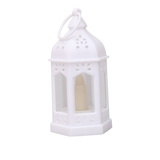 Portable Lantern, Hexagonal Wind Lamp, Festival Wind Lamp, Ambience Lamp, Night Light, Battery Powered Mini Decorative Light for Table, Shelf, and Mantel