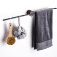 thumbnail image 5 of Porte-serviettes Minimaliste en Noyer Support de Serviette de Salle de Bain Coulissant Poteau Simple Sans Trou Support en Bois Massif 50cm, 5 of 5