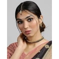 thumbnail image 2 of Karni Jewellery Created Pearl, Onyx Created Beaded Necklace Set, Gold-Tone Finish, 2 of 2