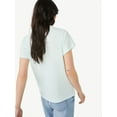 thumbnail image 4 of Free Assembly Women's Ringer Tee with Short Sleeves, Sizes XS-XXXL, 4 of 5