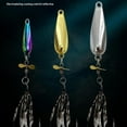 thumbnail image 6 of Metal Propeller Fishing Lure, Bionic Spinner With Rotating Blades & Sequins For Long Casting In Freshwater, Beooshop, 6 of 8