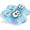 Blue, variant on Light up Slippers for woman Light up Sandals Indoor Memory Foam Shoes Outdoor Platform Open Toes Slippers Funny Gifts
