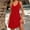 Red, variant on Sundresses For Women 2025 Sevevn Women's Summer Solid Color Loose Sleeveless V Neck Dress With Pocket Womens Summer Dresses