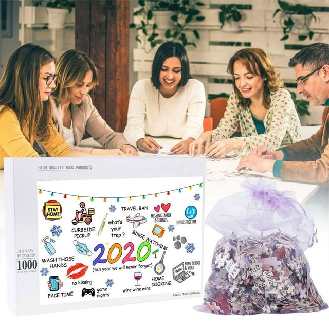 2020 Memories Creative 1000 Piece Wooden Adult Children Puzzle Holiday Gift Pattern Puzzle