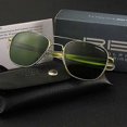 thumbnail image 3 of Top Quality American Army Military Pilot Randolph Re Sunglasses Glass Lens Men Brand Designer Sun Glasses Driving Male, 3 of 5