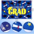 thumbnail image 3 of 2021 Graduation Porch Sign Graduation Banner Set Blue Class of 2021 Congrats Grad Porch Decoration 72 x 12.2 Inch Hanging Congrats Grad Banners 70.9 x 43.3 Inch Congrats Grad Photo Backdrop Banner, 3 of 7